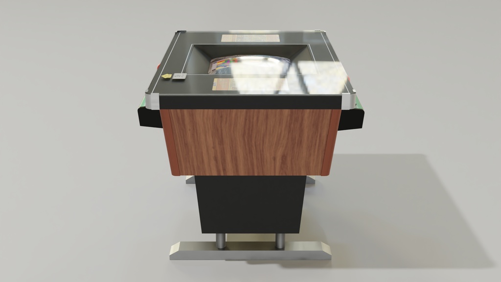 テーブルゲーム筐体B 3Dモデル