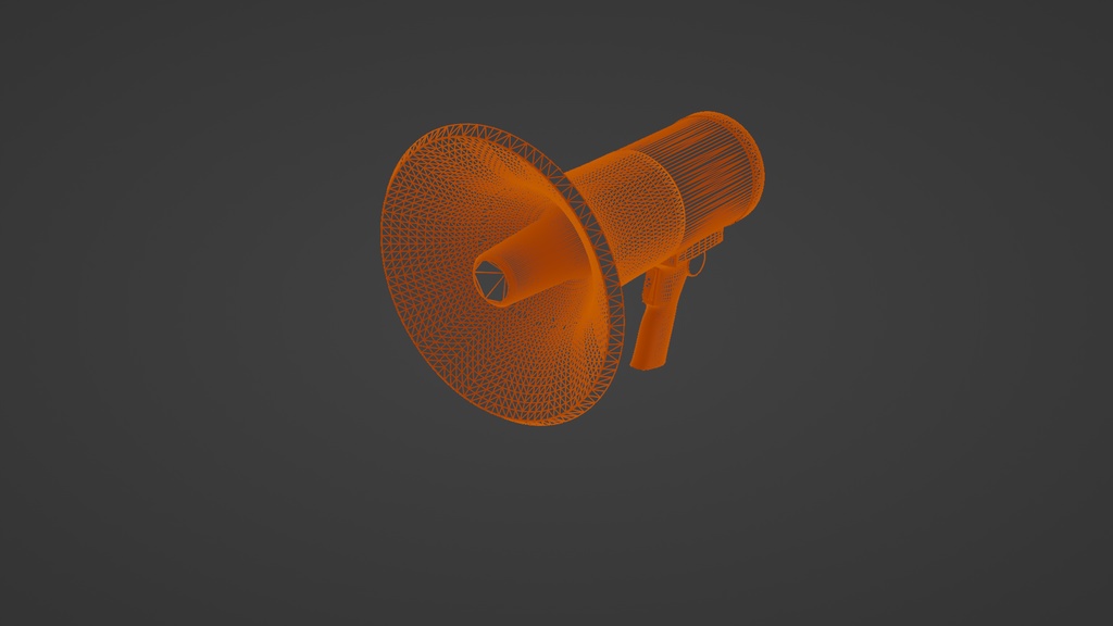 メガホン 3Dモデル