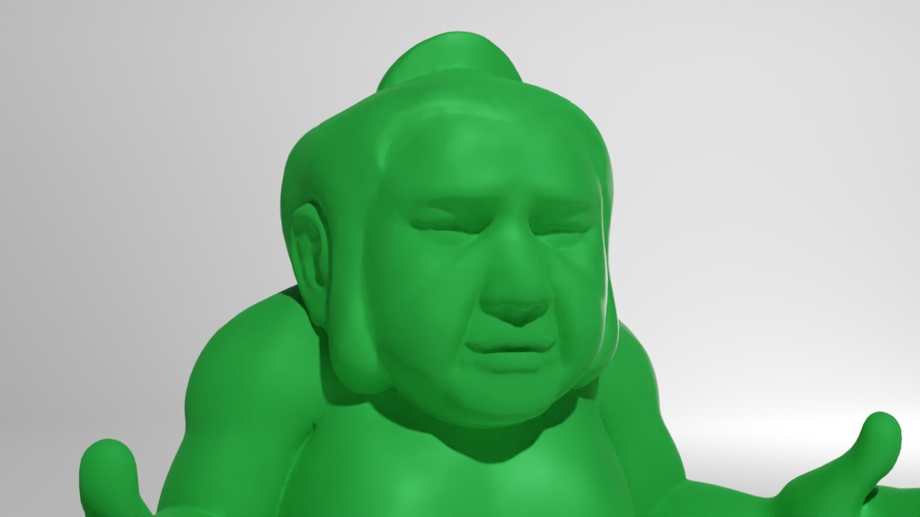 お相撲さん消しゴムA 3Dモデル