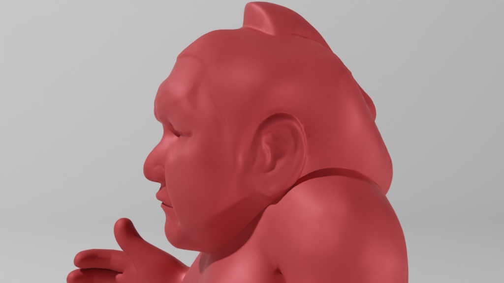 お相撲さん消しゴムC 3Dモデル