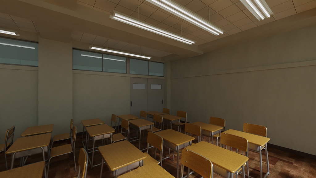 教室 3Dモデル