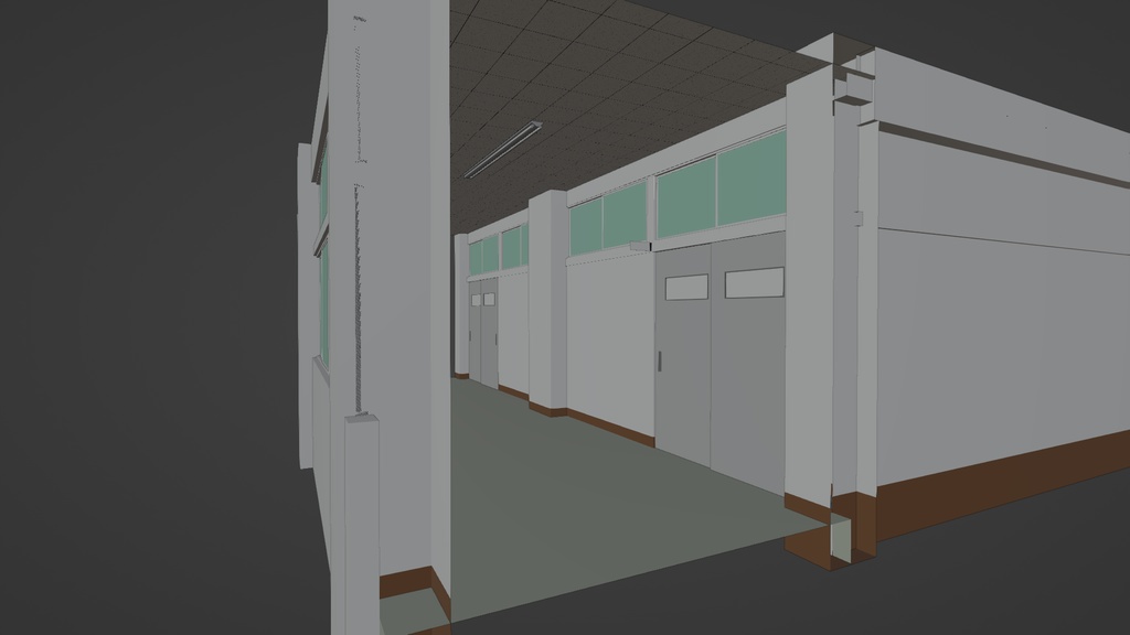 教室 3Dモデル