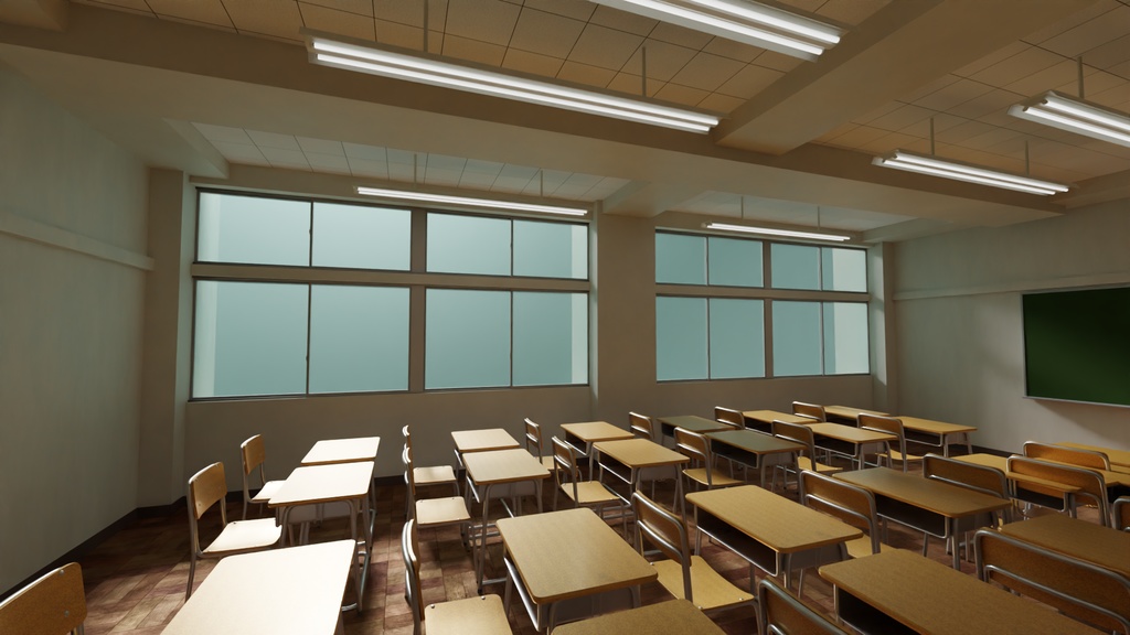 教室 3Dモデル