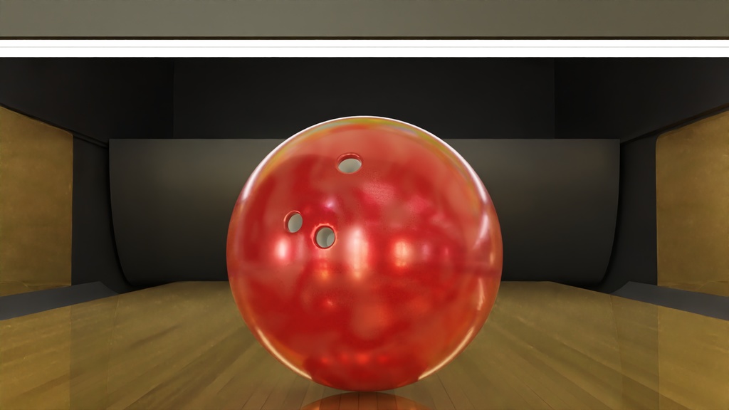 ボーリング場 3Dモデル