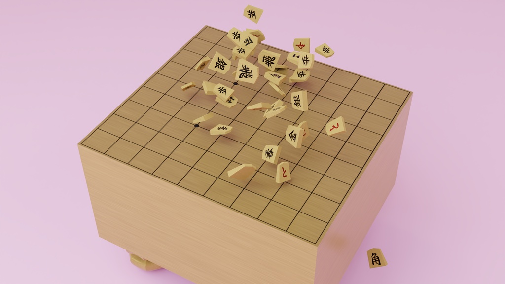 将棋盤 3Dモデル