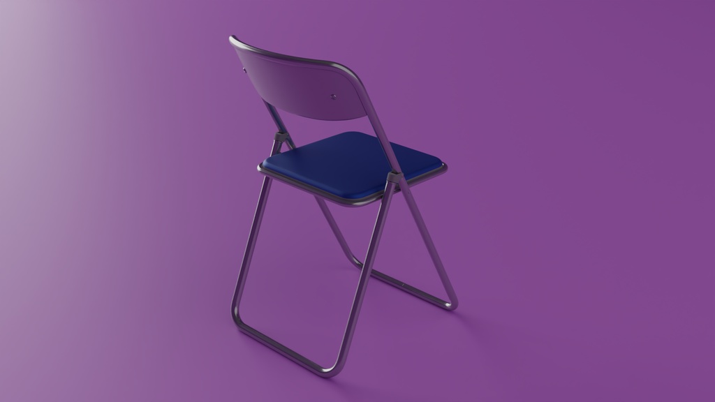 パイプ椅子 3Dモデル