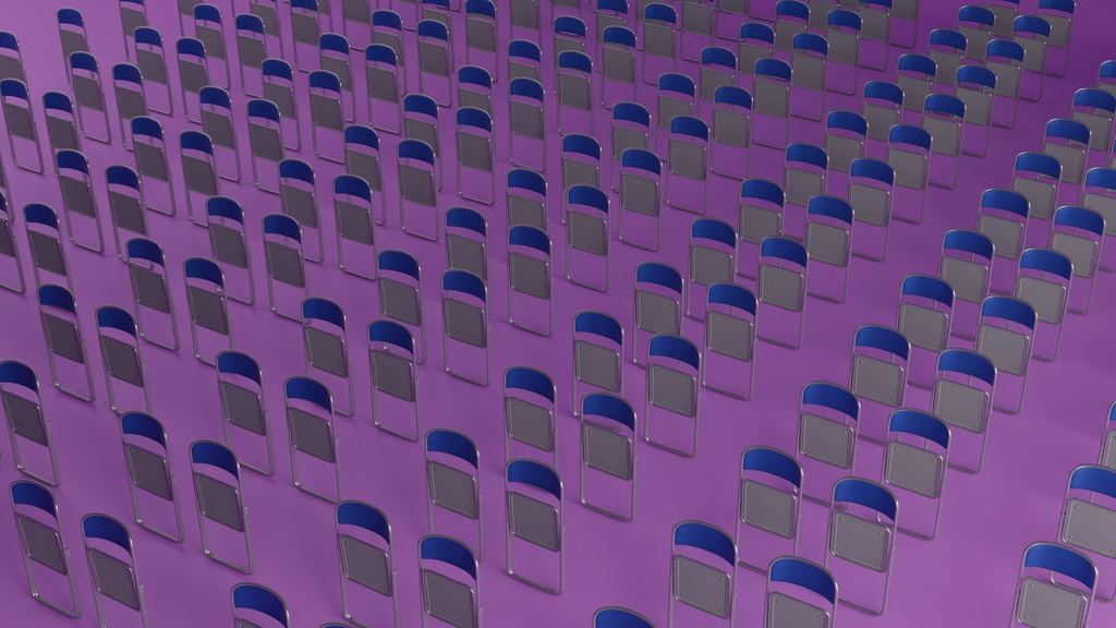 パイプ椅子 3Dモデル