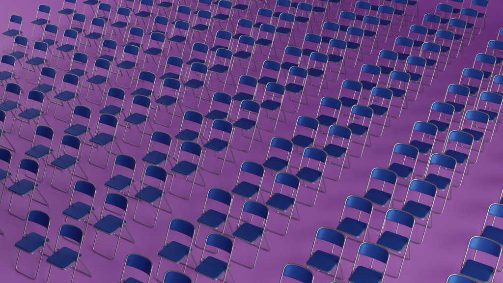 パイプ椅子 3Dモデル