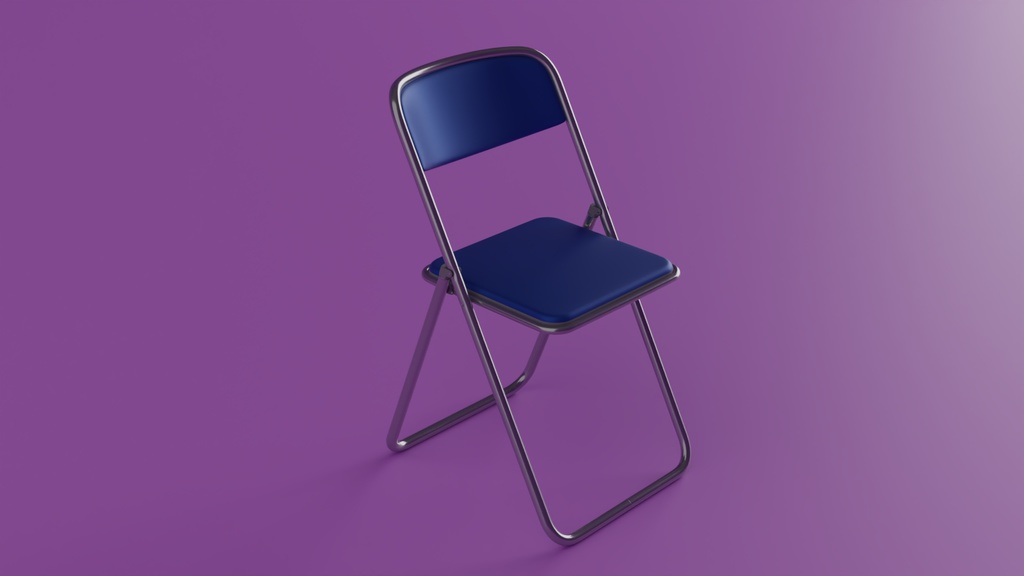 パイプ椅子 3Dモデル