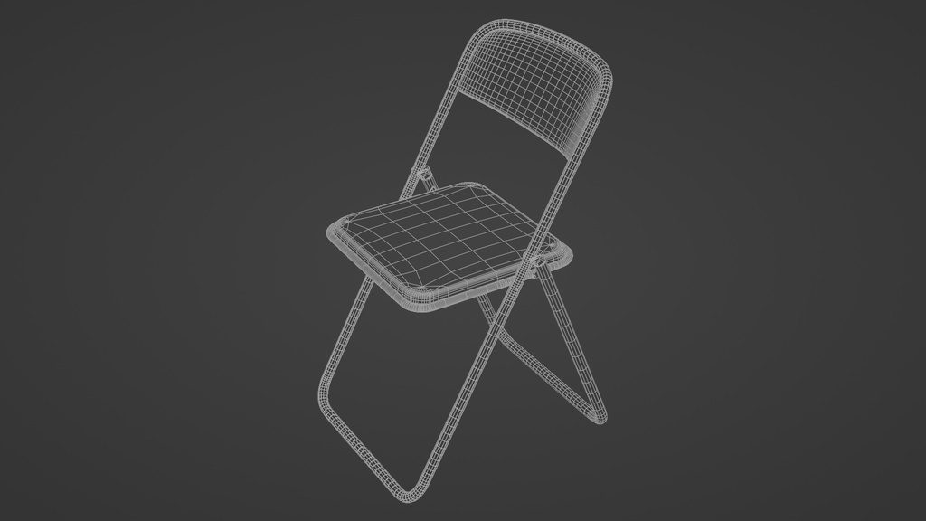 パイプ椅子 3Dモデル