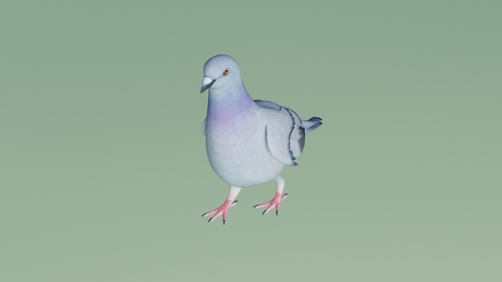 ハト 3Dモデル