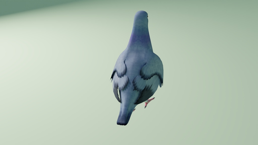 ハト 3Dモデル