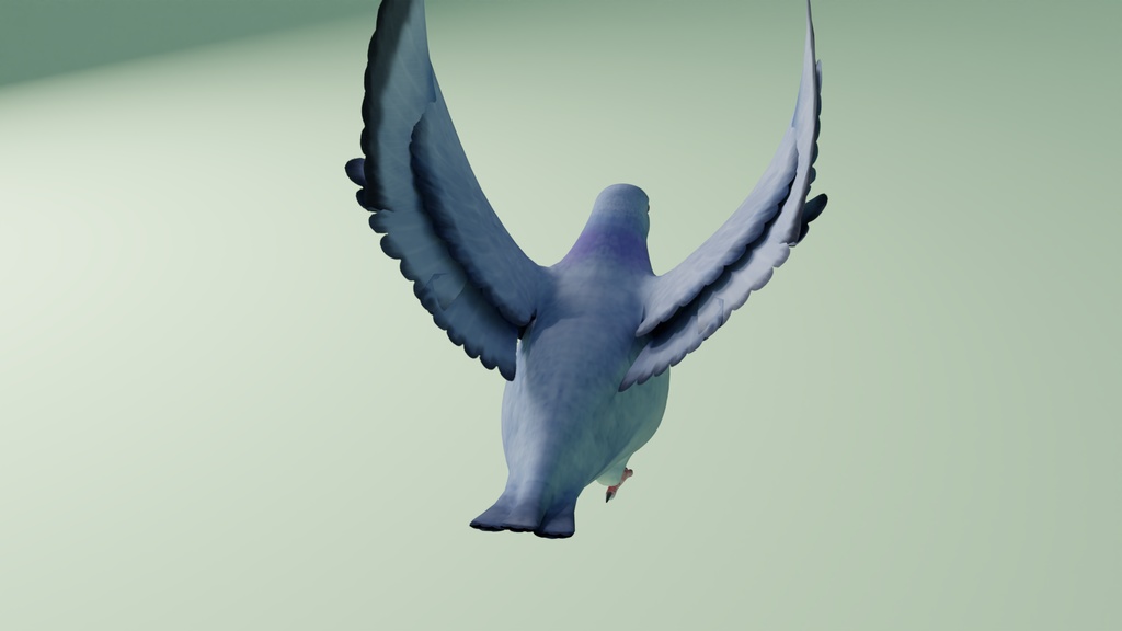 ハト 3Dモデル