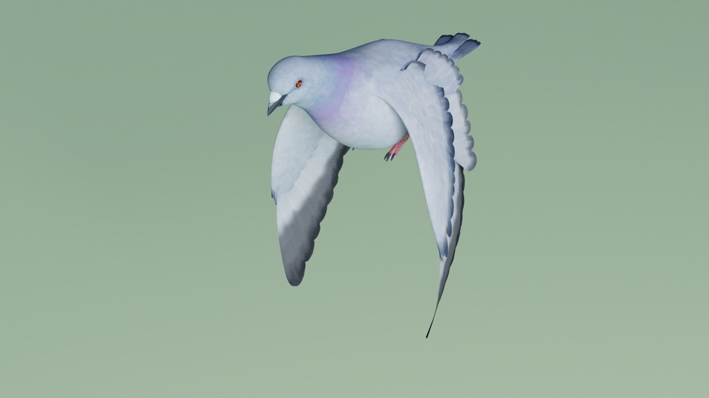 ハト 3Dモデル