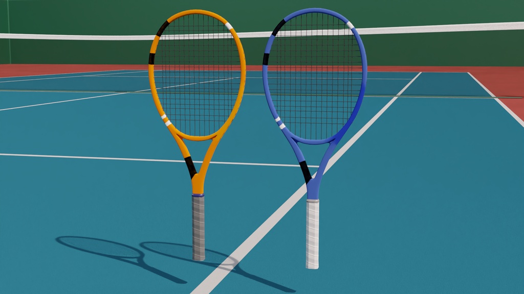 テニスコート 3Dモデル