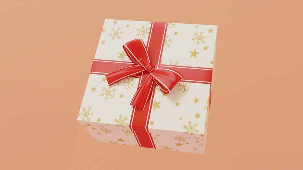 クリスマスプレゼント 3Dモデル