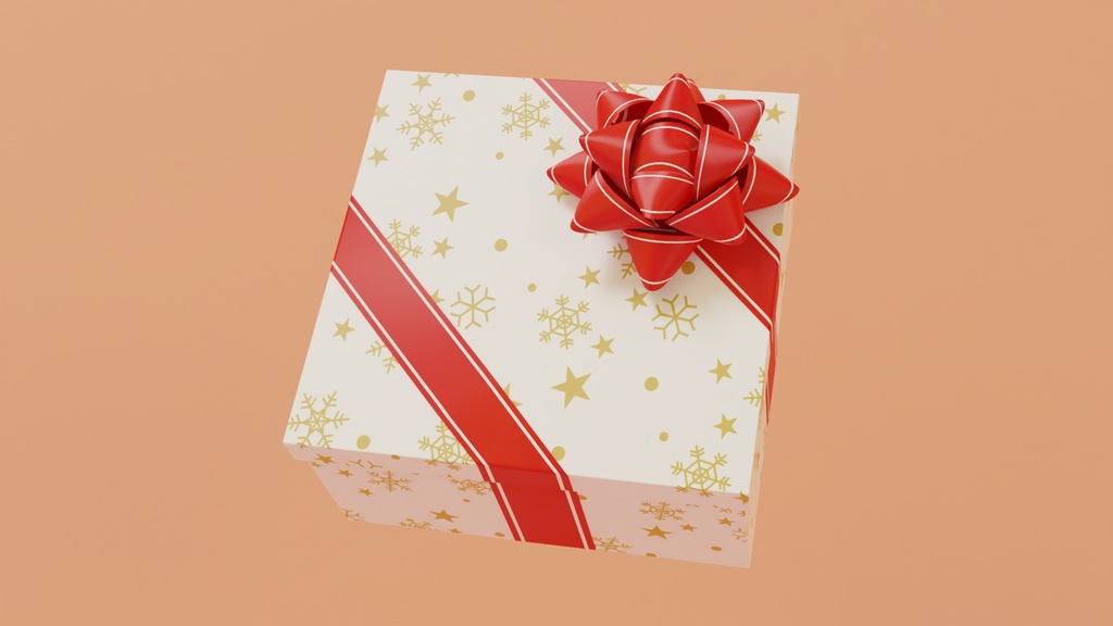 クリスマスプレゼント 3Dモデル