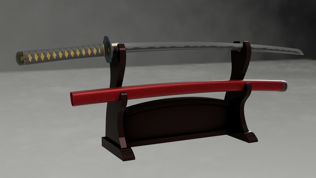 和泉守兼定 3Dモデル