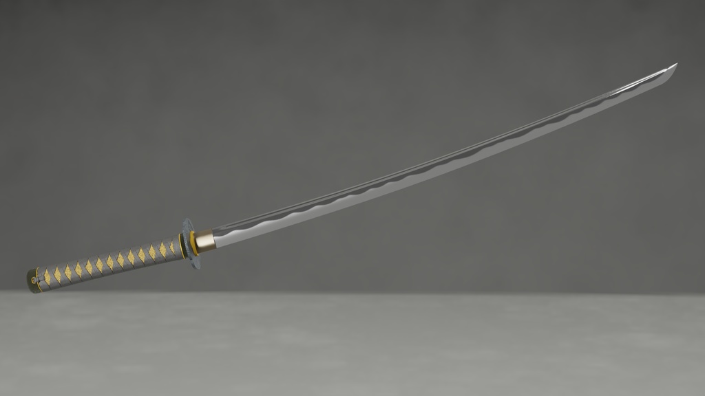 和泉守兼定 3Dモデル