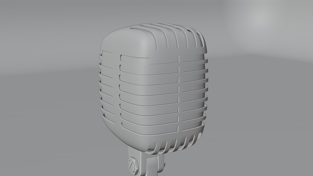 マイク&スタンドセット 3Dモデル