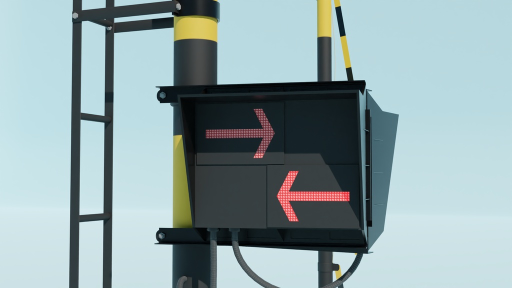 遮断機 type2 3Dモデル
