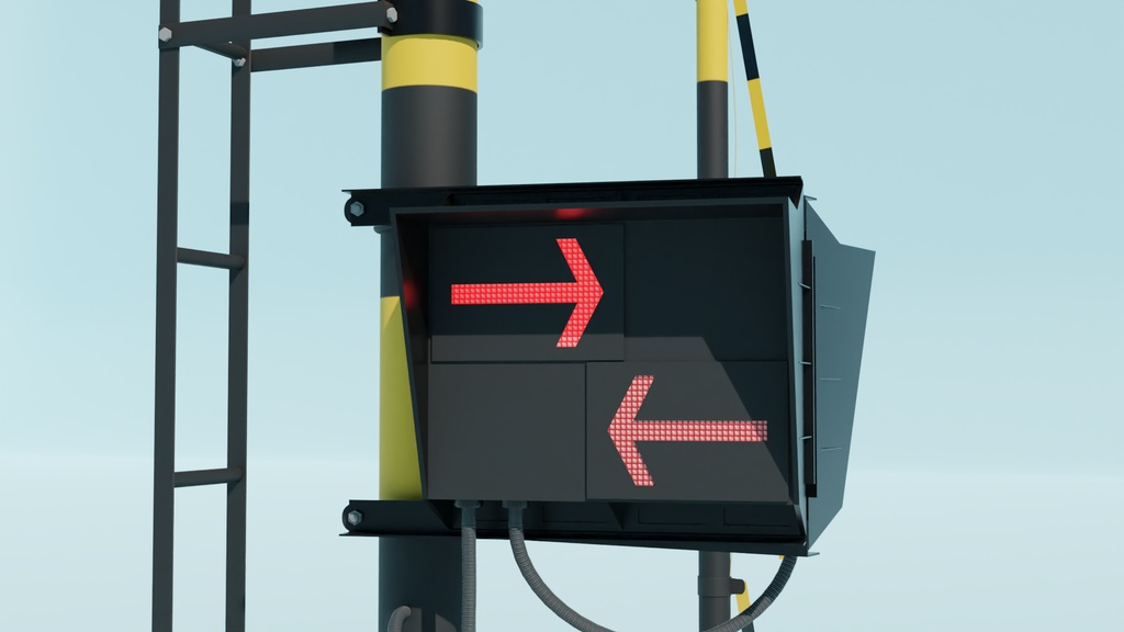 遮断機 type2 3Dモデル