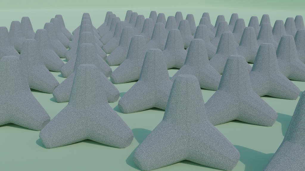 テトラポッド 3Dモデル