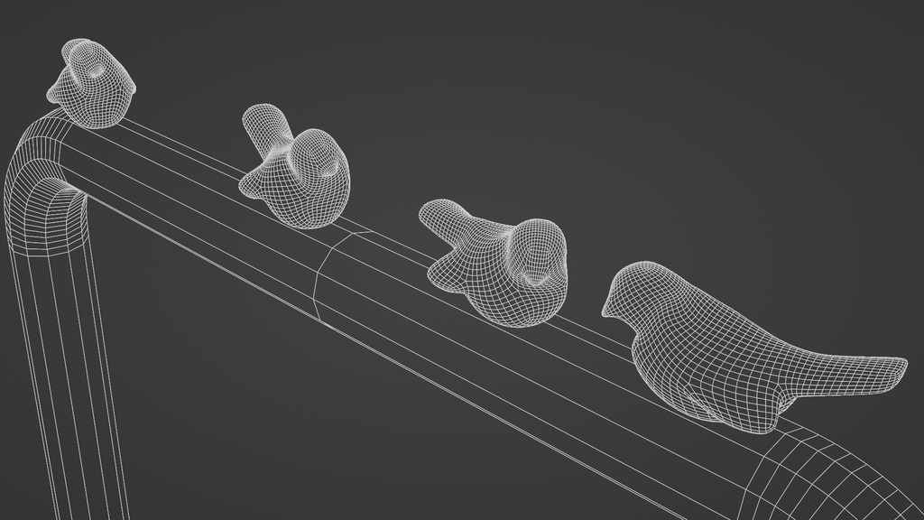車止め 3Dモデル