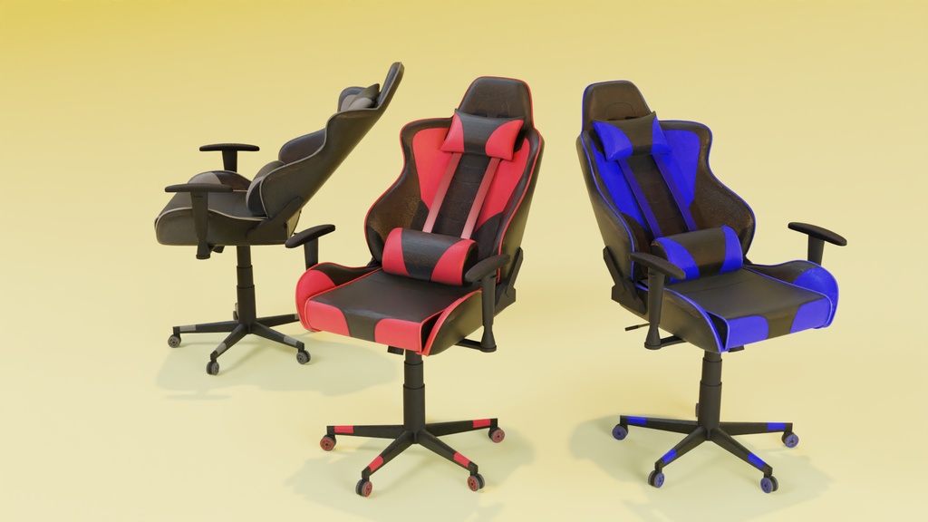ゲーミングチェア 3Dモデル