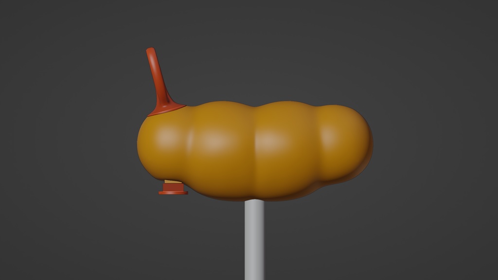 エビフライ 3Dモデル