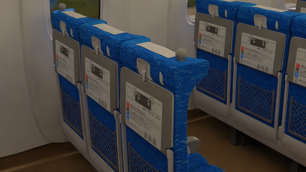 新幹線車内 3Dモデル