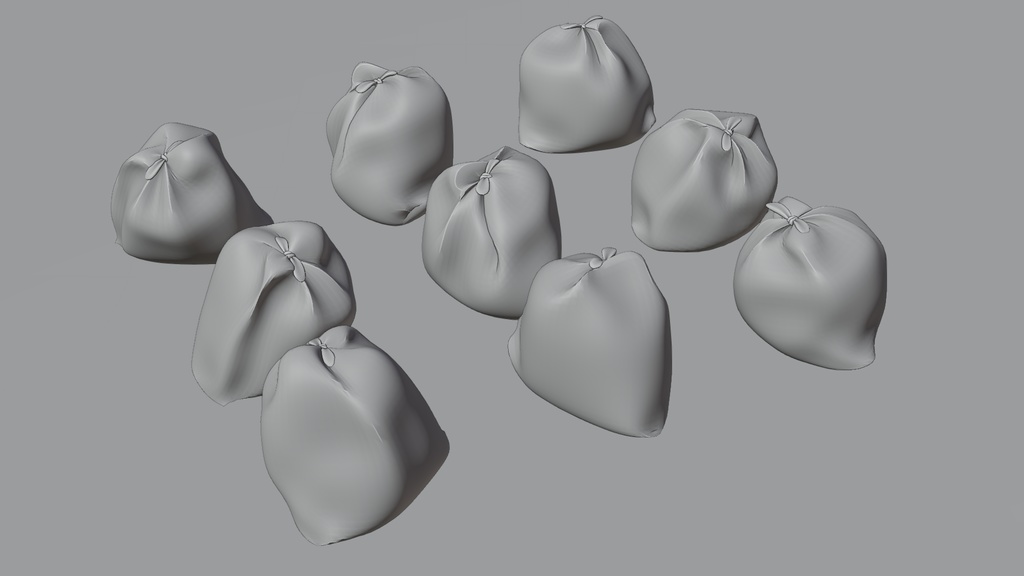 ゴミ袋 3Dモデル