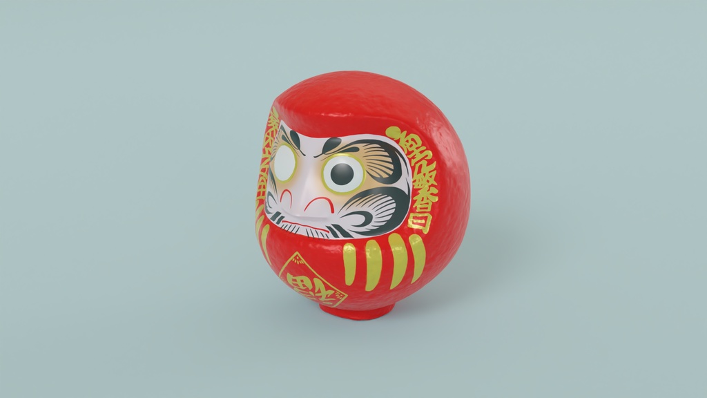だるま 3Dモデル