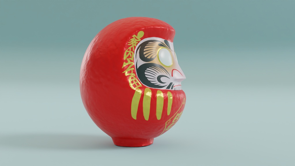 だるま 3Dモデル