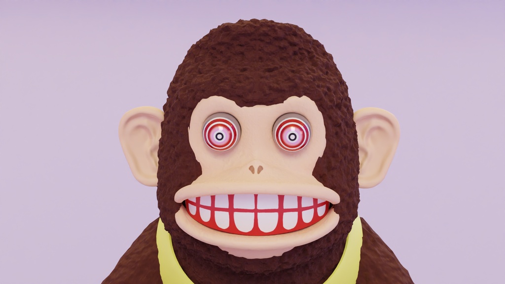 さるのおもちゃ 3Dモデル