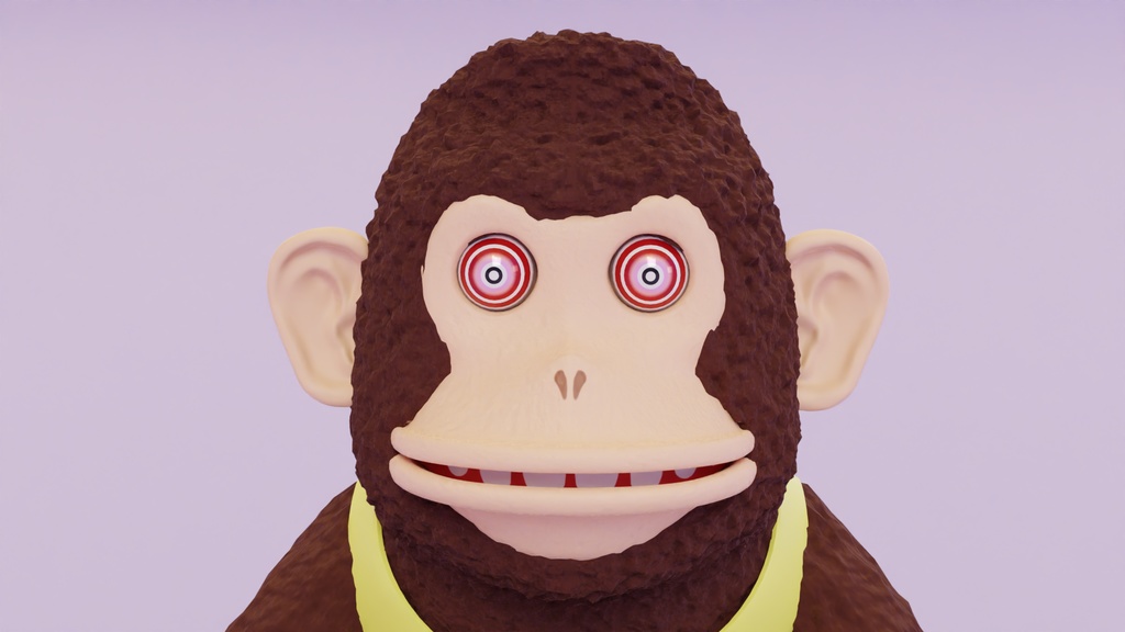 さるのおもちゃ 3Dモデル