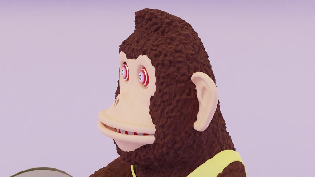 さるのおもちゃ 3Dモデル