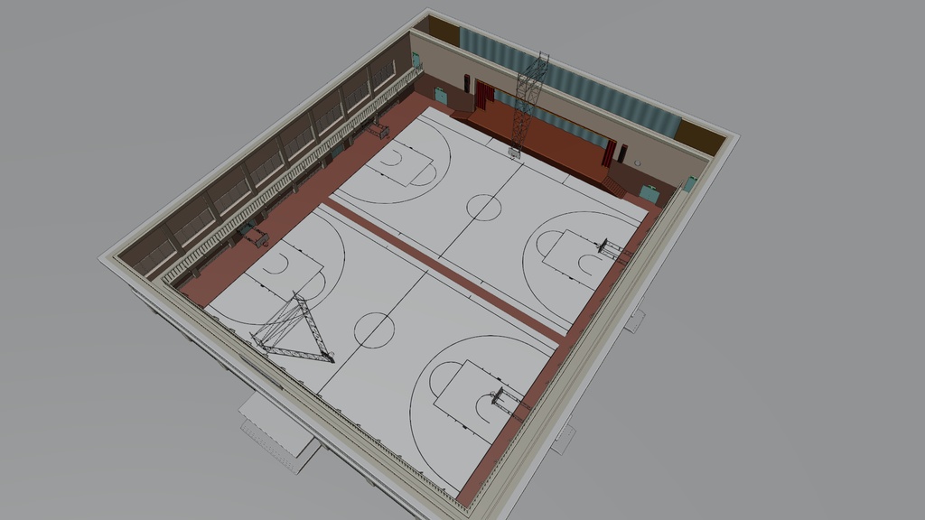 体育館 3Dモデル
