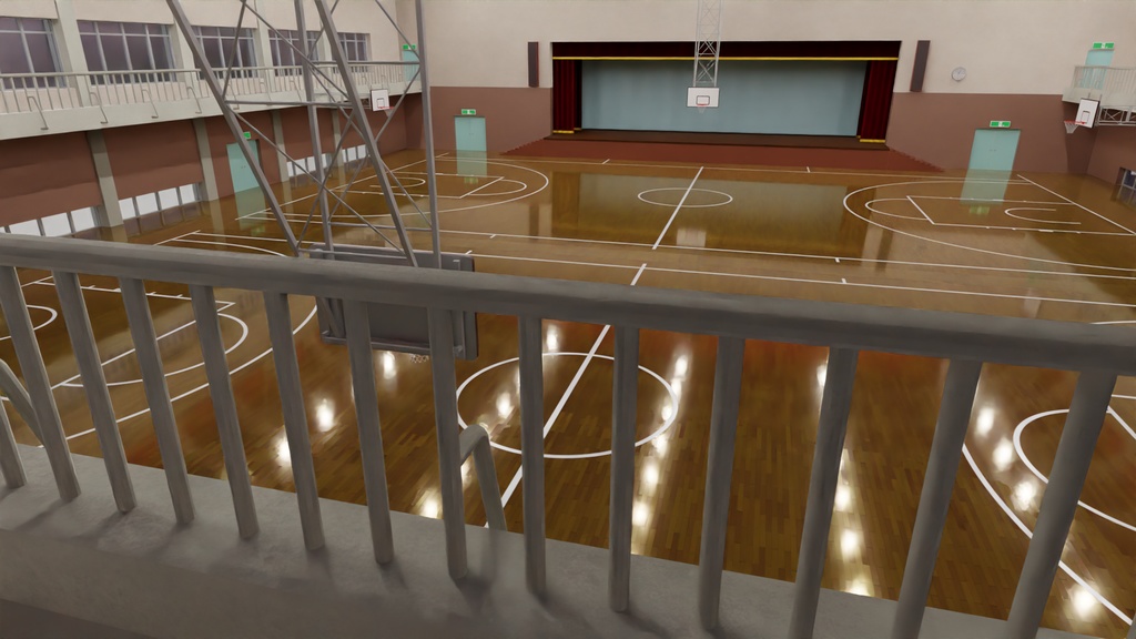 体育館 3Dモデル