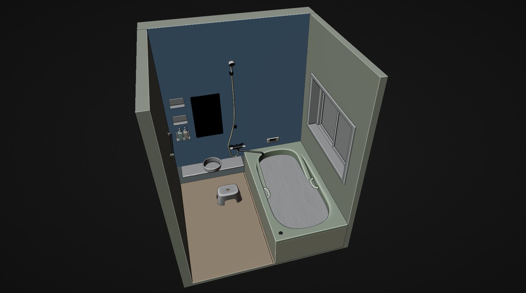 浴室 3Dモデル