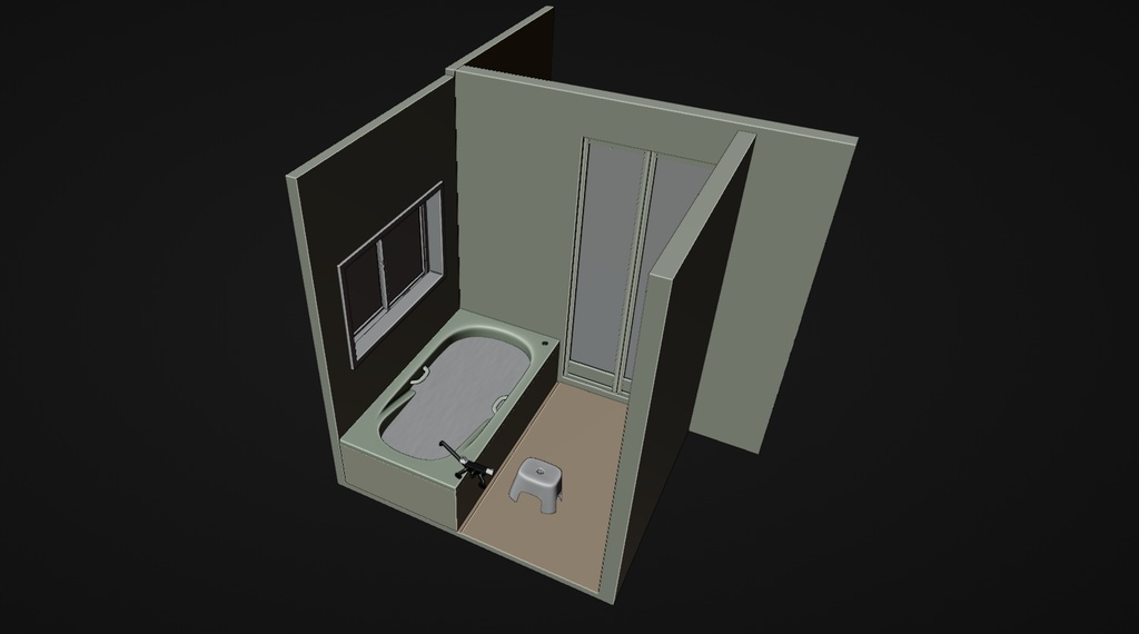 浴室 3Dモデル