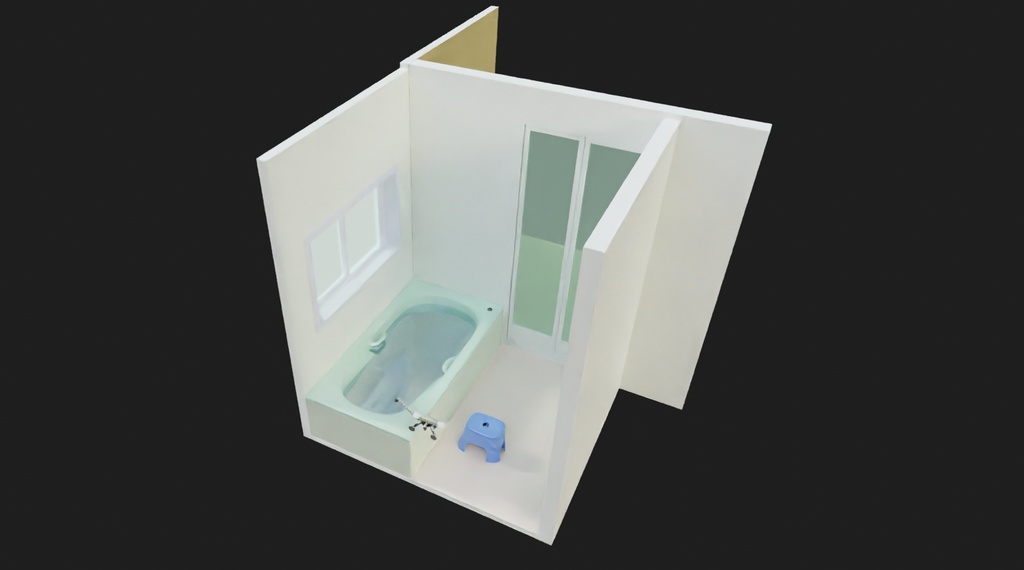 浴室 3Dモデル