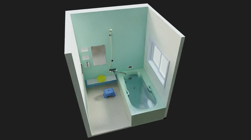 浴室 3Dモデル