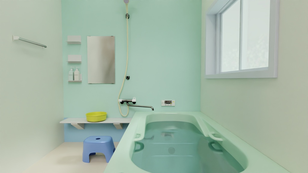 浴室 3Dモデル