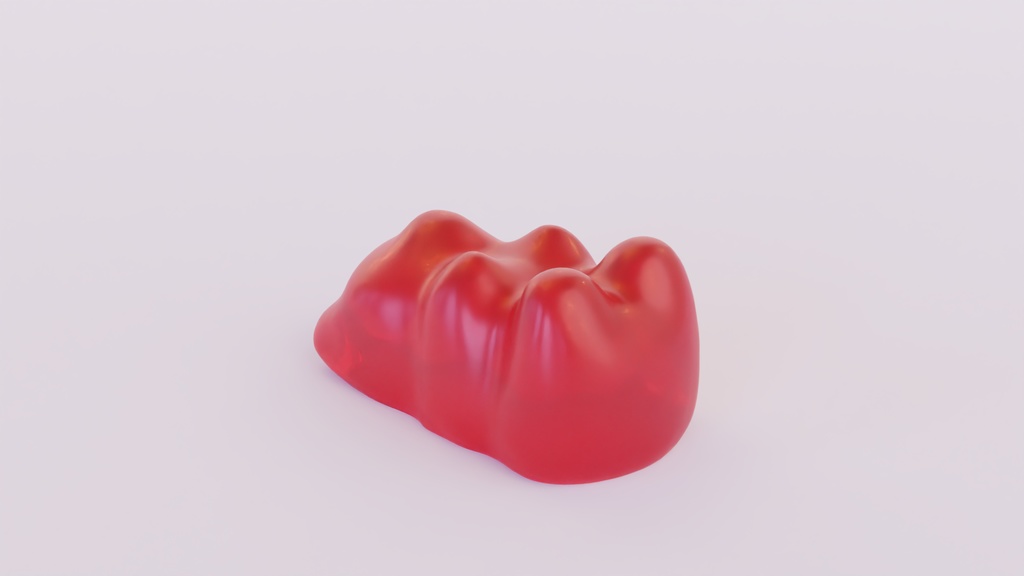 グミ(クマ) 3Dモデル