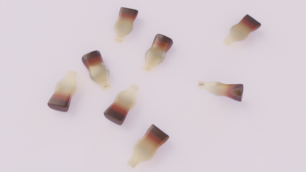 グミ(コーラ) 3Dモデル