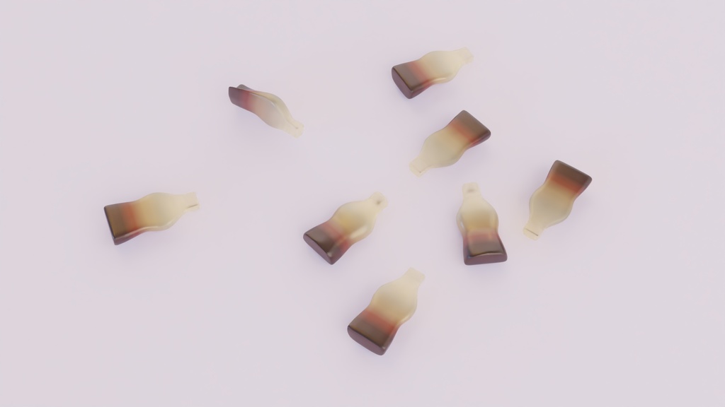 グミ(コーラ) 3Dモデル