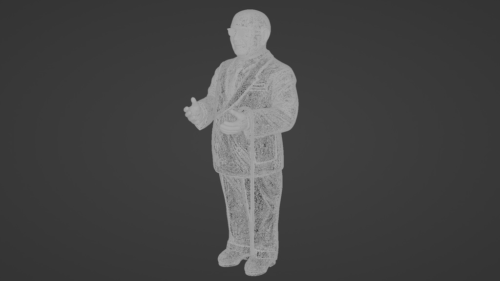 おじさんの人形 3Dモデル