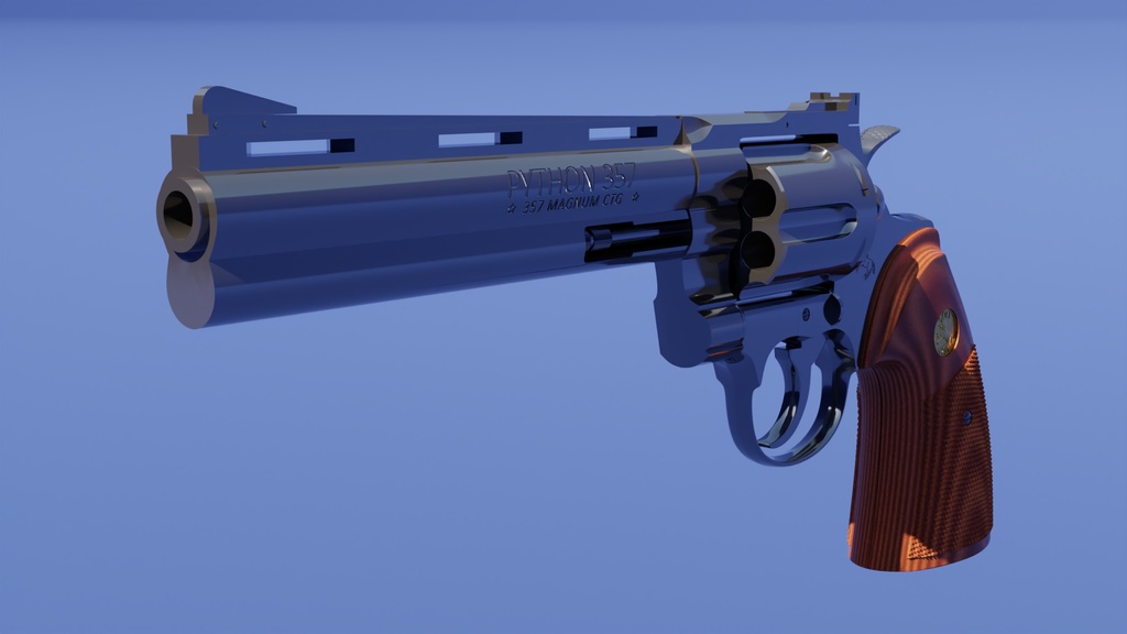 357マグナム 3Dモデル