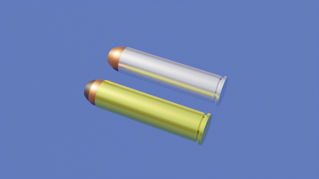マグナム用銃弾 3Dモデル